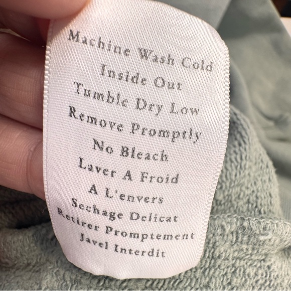 !!!! SOLD !!! Sweatshirt Women's XS Gray Patrick Popover Henley Elephant Terry - Picture 12 of 12